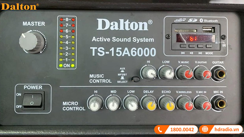 bang dieu khien loa keo dalton ts-15a6000