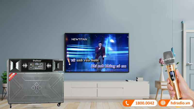 loa keo dalton ts-18a8000 hat karaoke cuc hay
