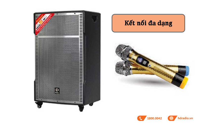 Loa Kéo Dalton TS-18G800X ket noi