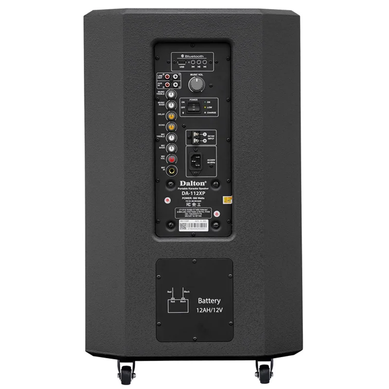 Loa Dalton DA-112XP, Bass 30cm, Công suất 400W, Bluetooth 5.2, USB, AUX, Kèm 2 MIC-5
