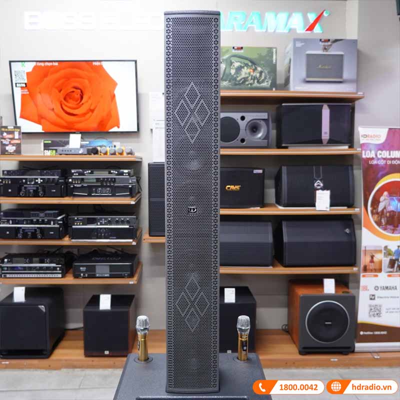 Bộ loa sân khấu biểu diễn Dalton LA8-S118 & LA8-F605, Công suất 1500W, Kèm 2 micro, Bass 50cm (Nguồn Điện 220V)-5