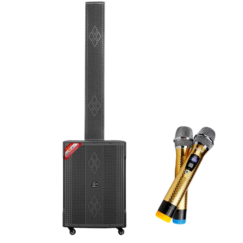 Bộ loa sân khấu biểu diễn Dalton LA8-S118 & LA8-F605, Công suất 1500W, Kèm 2 micro, Bass 50cm (Nguồn Điện 220V)