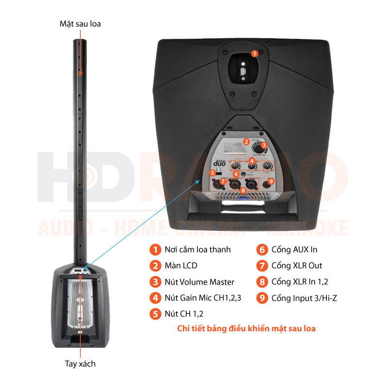 Loa Das Altea Duo-10A, Bass 25.5cm, Công Suất 500W-6