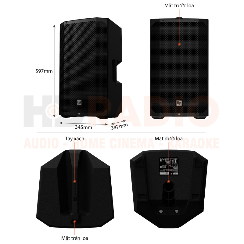 Chú thích Loa Electro voice Everse 12