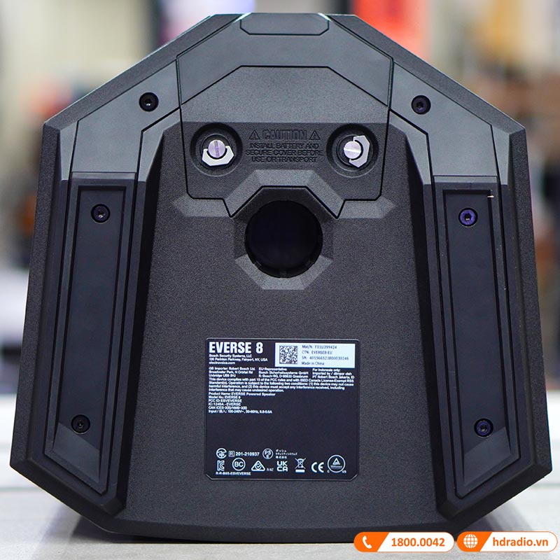 Loa Electro voice Everse 8, Pin 12 giờ, Công Suất 400W, Bass 20 cm, 121db, Chống Nước IP43, Bluetooth, TWS-11