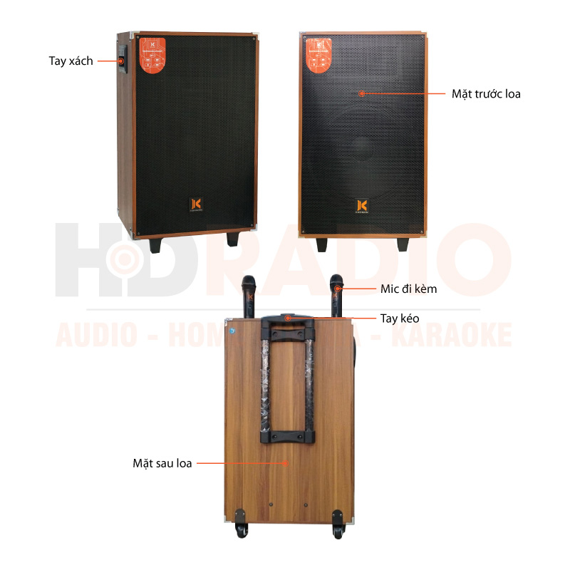 Chú thích Loa kéo Kohman KM15
