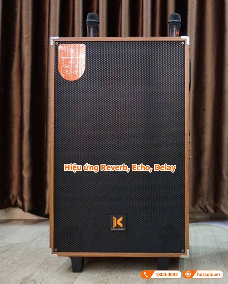 hieu ung am thanh loa kohman km15