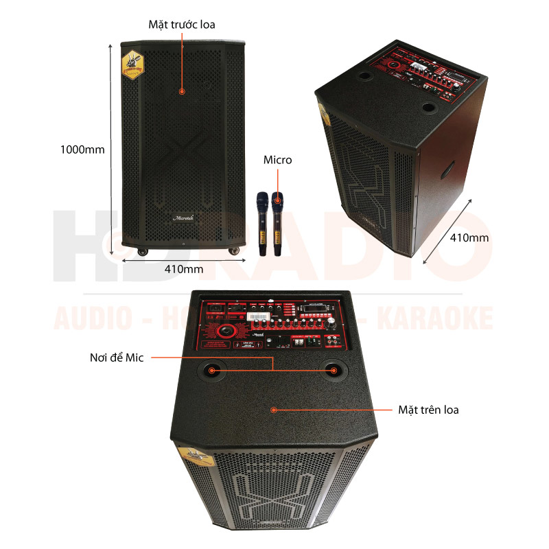 Chú thích loa kéo Microtek F-1600