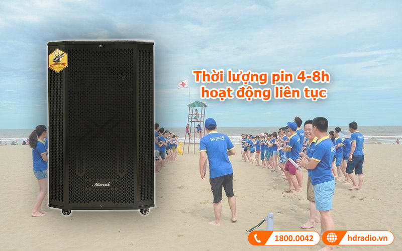 thoi luong pin loa keo microtek f1600