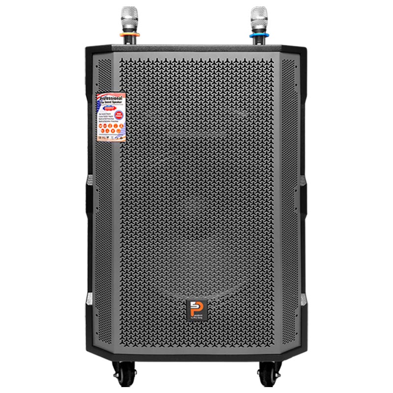 Loa kéo Prosing W18C, Bass 50 cm, Công suất 200W, Kèm 2 tay micro