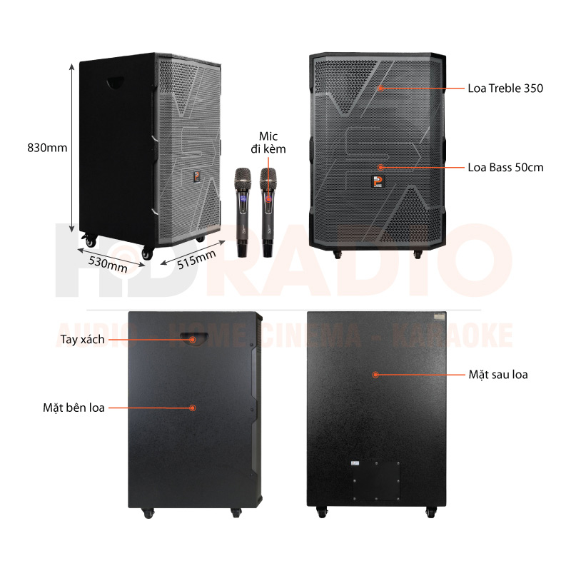 Chú thích Loa ProSing W2US