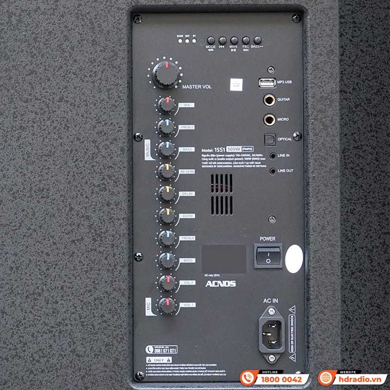Điều khiển Loa Acnos 15S1