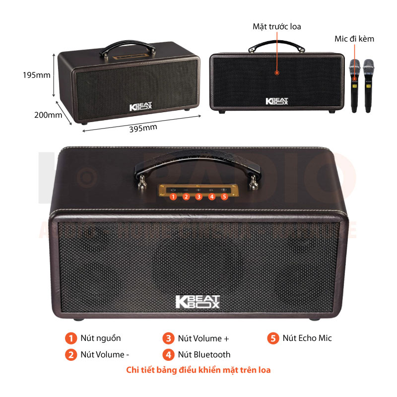 Chú thích loa Acnos KS361MS Chú thích loa Acnos KS361MS