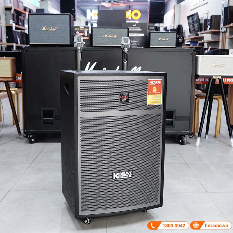 Loa Acnos CB404GD, bass 40cm, Công Suất 100W, Pin 5 - 7h, Kèm 2 Tay Mic-1