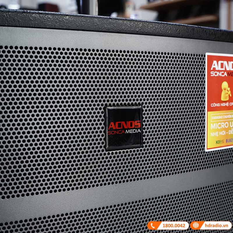 Loa Acnos CB404GD, bass 40cm, Công Suất 100W, Pin 5 - 7h, Kèm 2 Tay Mic-4