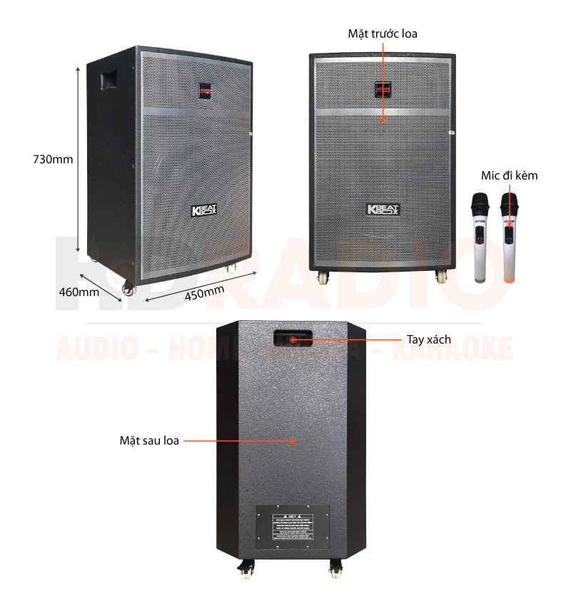 Chú thích loa Acnos CBX15G