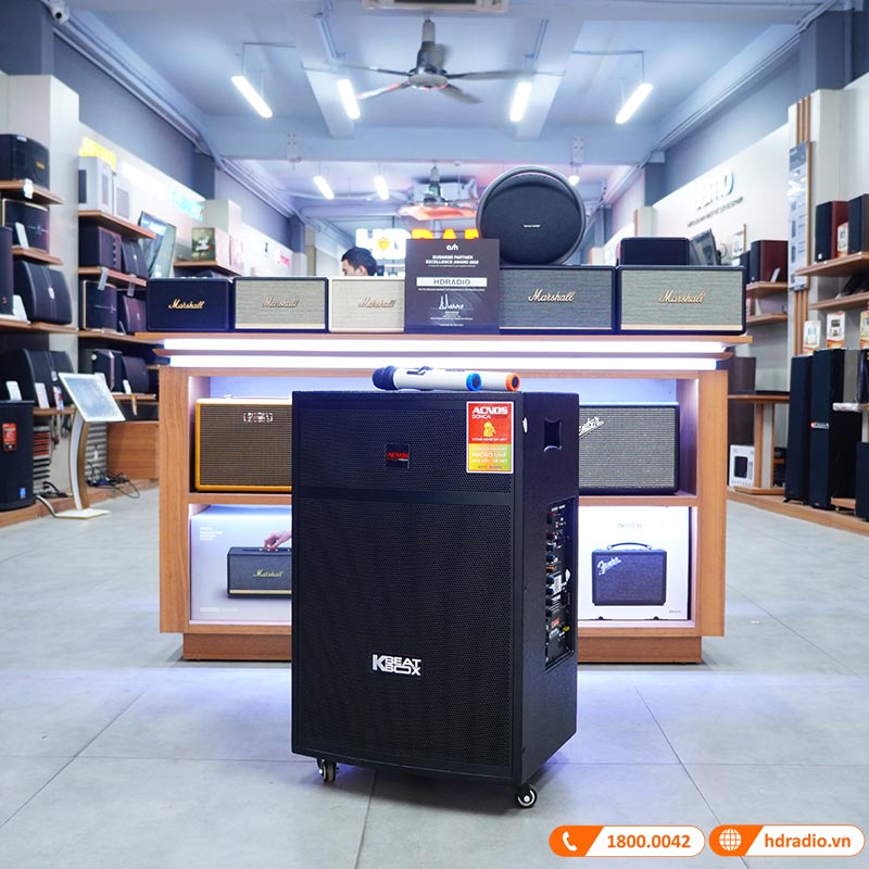 Loa kéo Acnos CBX15G thiết kế bền bỉ 