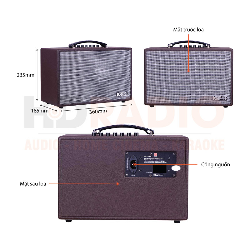 Chú thích loa Acnos CS160