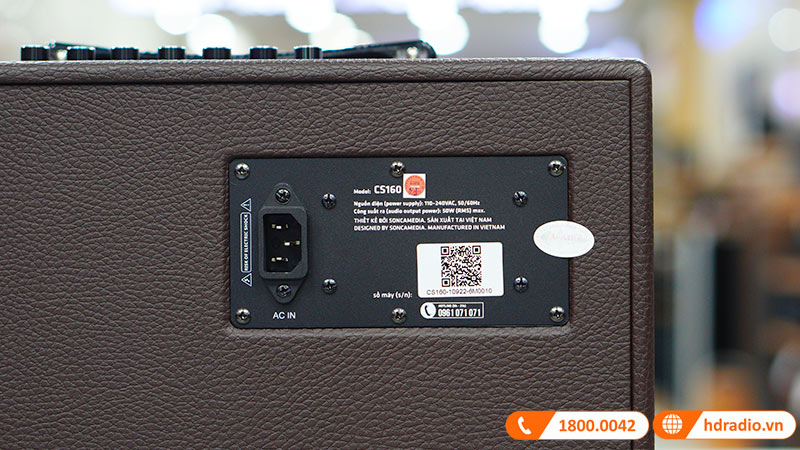 Cận cảnh mặt sau loa Acnos CS160
