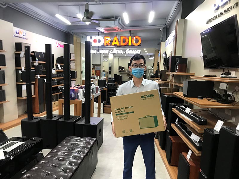 khách hàng mua loa Acnos CS250SON chính hãng tại HDRadio