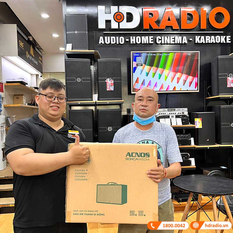 Loa Acnos CS251PU Chính Hãng, Bass 25 cm, Công suất 70W, Bluetooth 5.0, Pin 33Wh, Kèm 2 Tay Mic-4