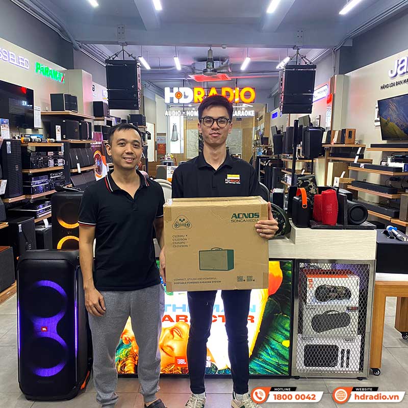 Loa Acnos CS251PU Chính Hãng, Bass 25 cm, Công suất 70W, Bluetooth 5.0, Pin 33Wh, Kèm 2 Tay Mic-11