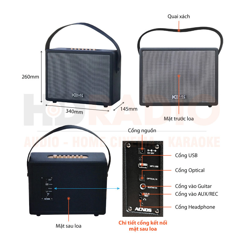 Chú thích loa Acnos CS270