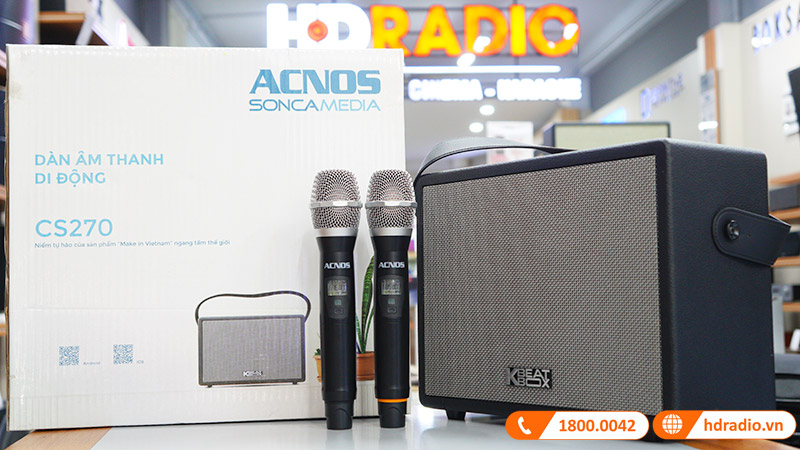 Ảnh mở hộp loa Acnos CS270
