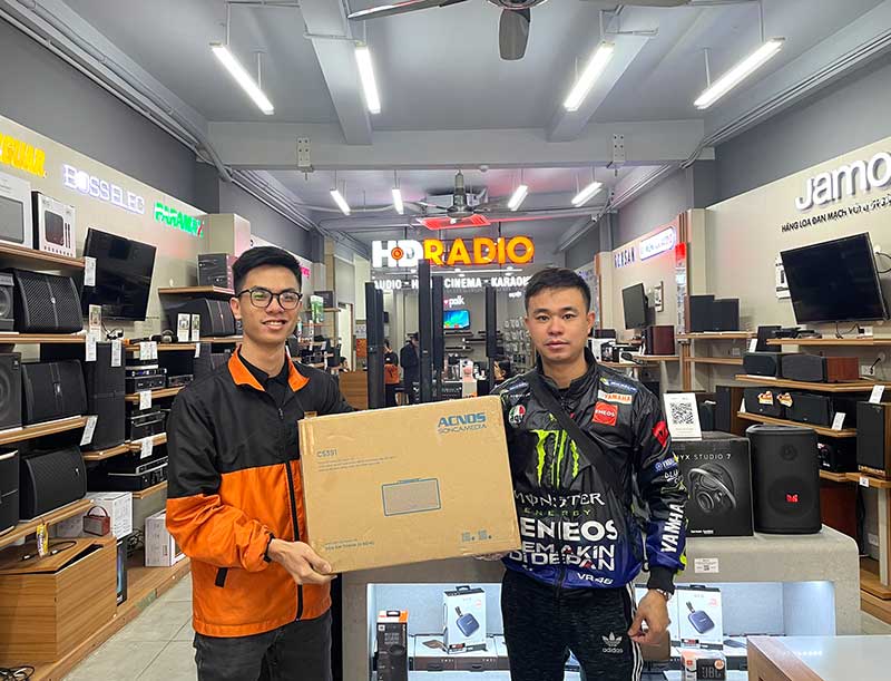 khách hàng mua Loa Acnos CS391 tại hdradio