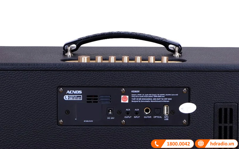 ket noi loa acnos ks363v
