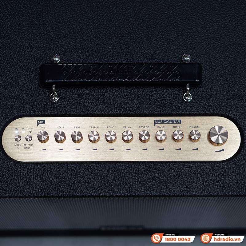 Loa Acnos FLAC 36, Bass 20cm, Công suất 200W, Bluetooth, Kèm 2 Tay Micro-9