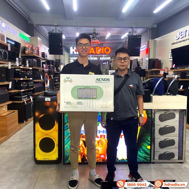 Loa Acnos HN450, Bass 16.5cm, Công Suất 150W, Pin Lithium 76.8Wh-5