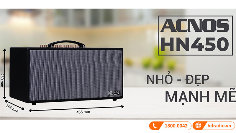 Thiết kế loa Acnos HN450
