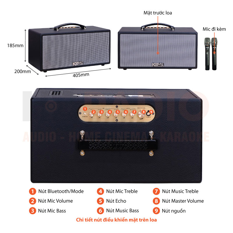 Chú thích Loa Acnos KS363V