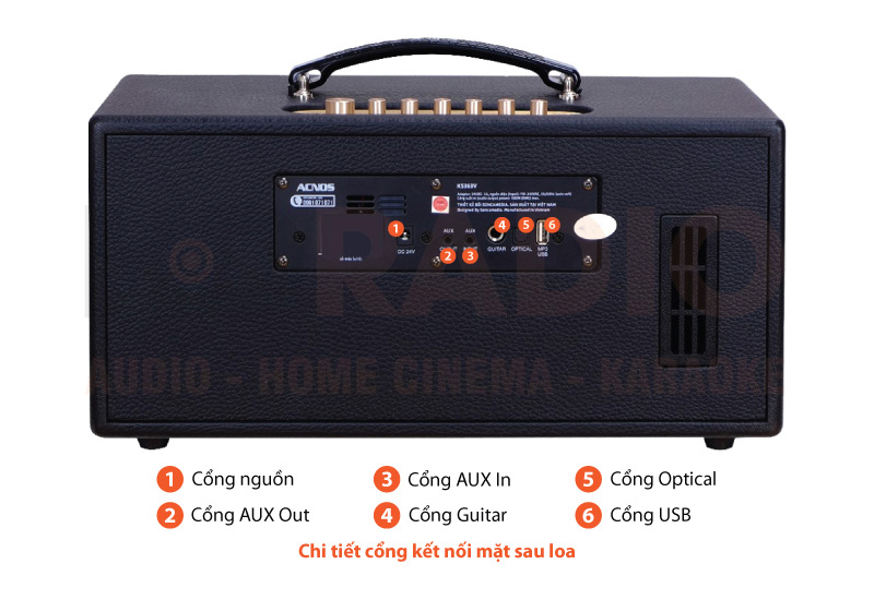 Chú thích Loa Acnos KS363V