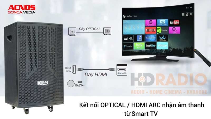 Kết nối Optical Loa Acnos CB303G
