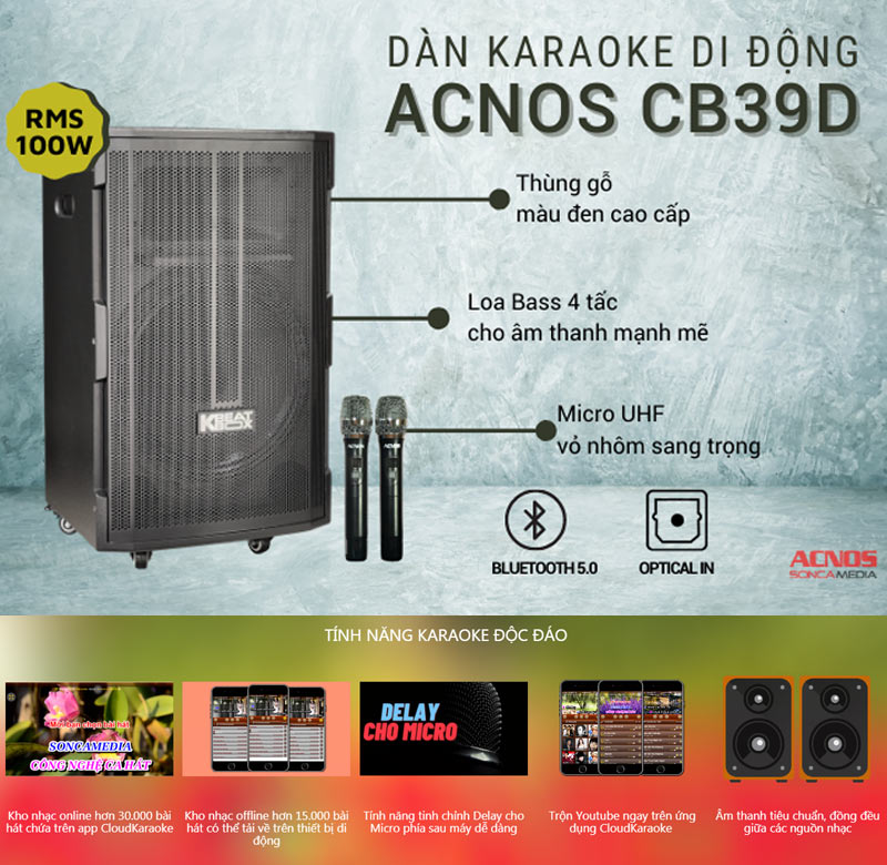 Loa di động Acnos CB39D