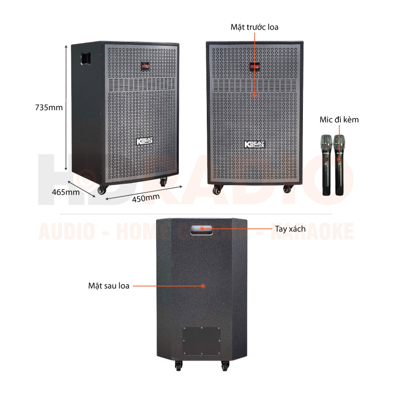 Chú thích Loa Acnos CB405G