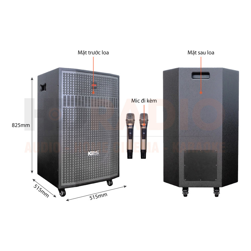 Loa kéo Acnos CB56GD-4