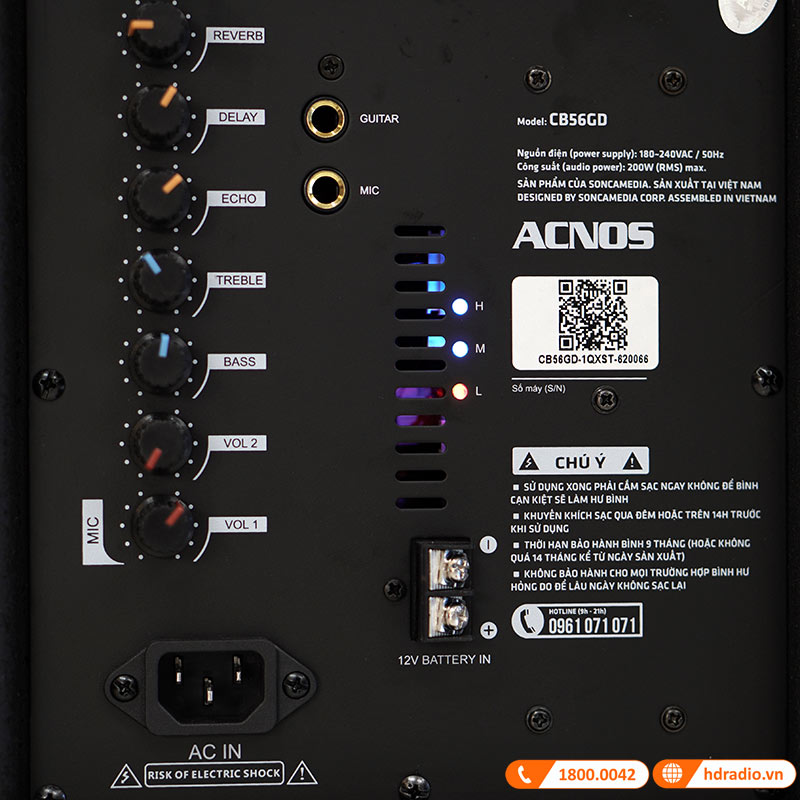 Loa kéo Acnos CB56GD-15