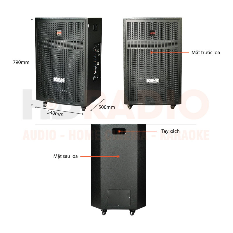 Chú thích loa kéo Acnos CBX16G