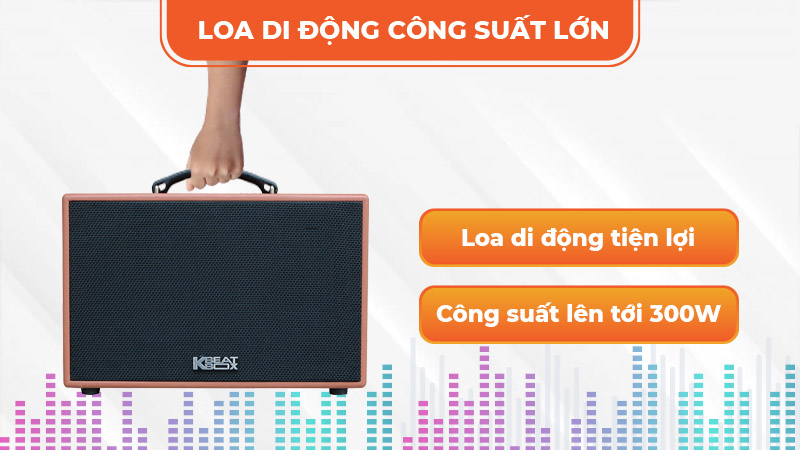 Công suất Loa Acnos CS250PU lên tới 300W