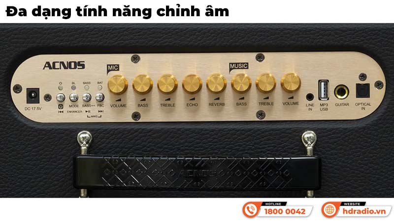 Chỉnh âm Loa Acnos CS261PU