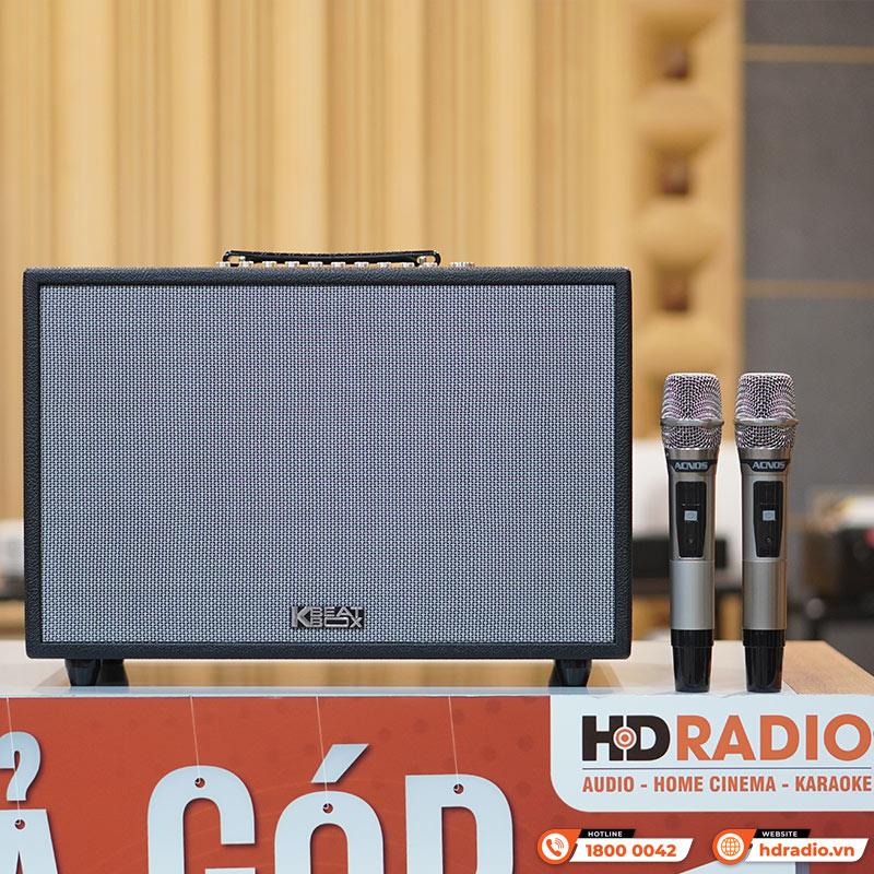 Loa Acnos CS3600 Gen 2, Bass 25cm, 200W, AUX, Optical, Kèm 2 Tay Mic-2