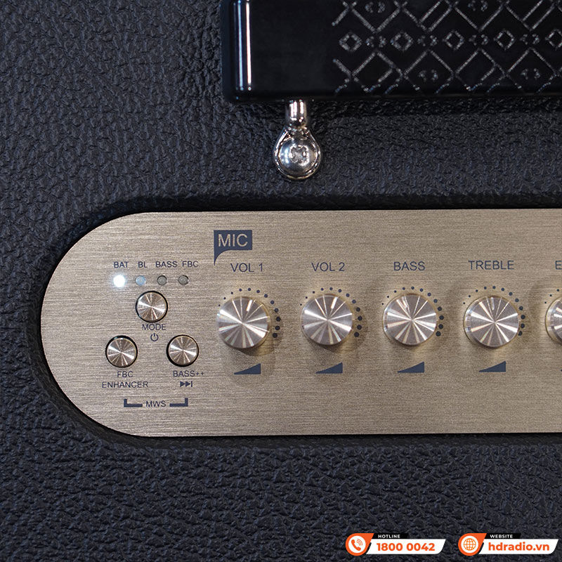 Loa Acnos CS3600 Gen 2, Bass 25cm, 200W, AUX, Optical, Kèm 2 Tay Mic-5