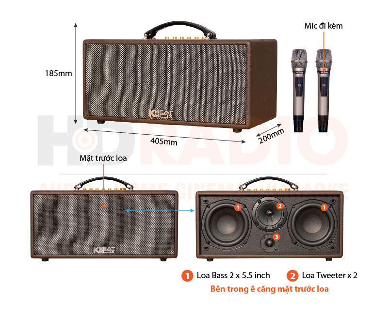 Chú thích Loa Acnos CS366Plus