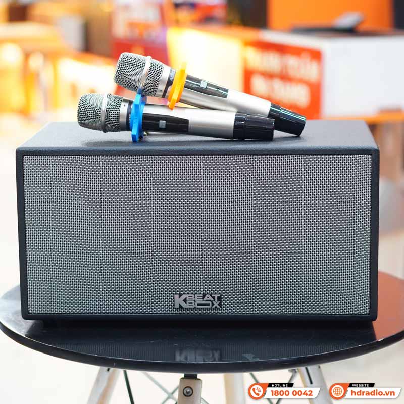 Loa Acnos CS448, Công suất 150W, Bluetooth 5.0, Mic Wireless Stereo, 2 tay micro-4