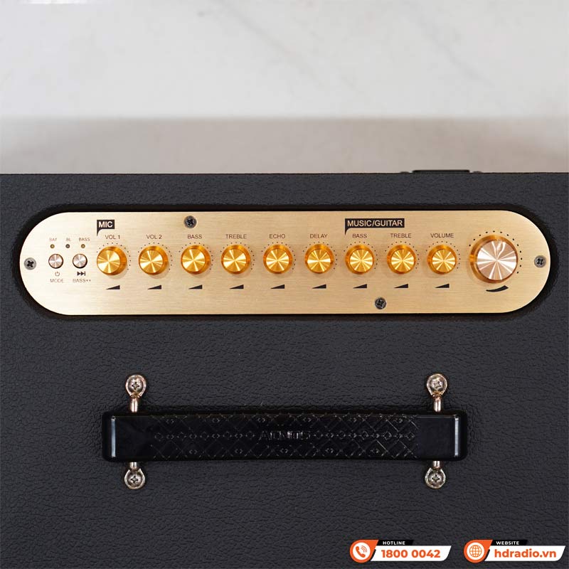 Loa Acnos CS448, Công suất 150W, Bluetooth 5.0, Mic Wireless Stereo, 2 tay micro-8