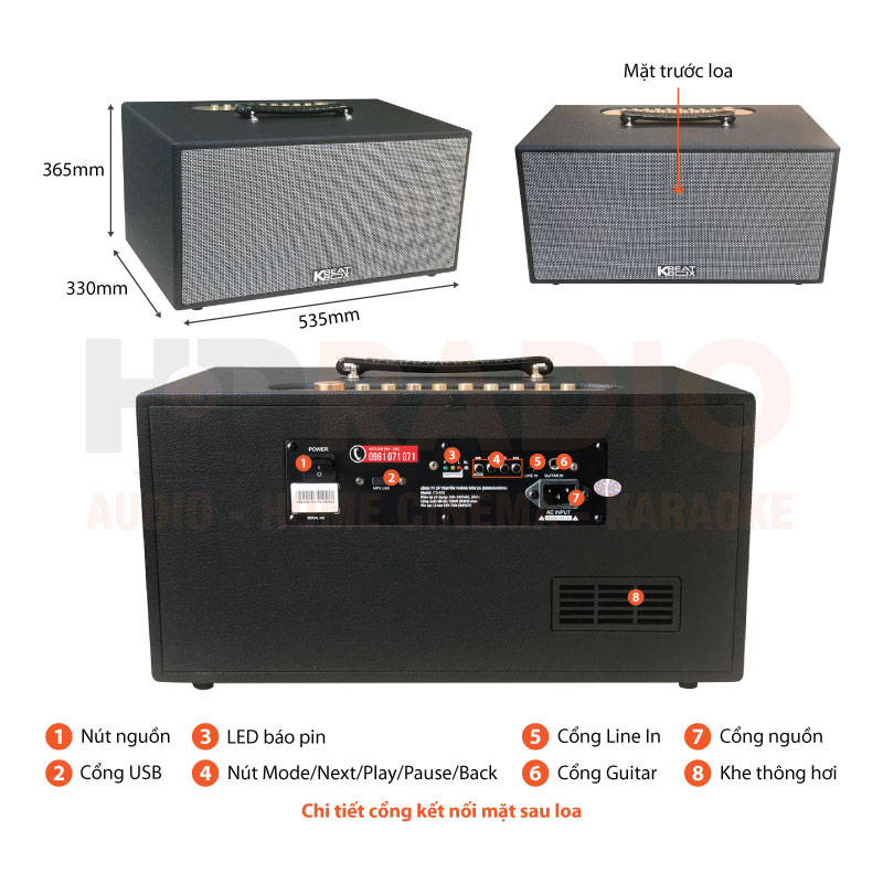 Chú thích loa Acnos CS450