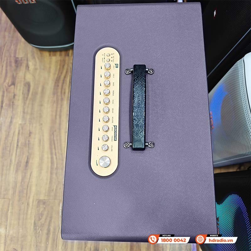 Loa Acnos Flac 36 Ver2 (NEW 2025) Bass 20cm, Công suất 200W, Bluetooth 5.0, Pin 4h-8h, Kèm 2 Tay Mic-7